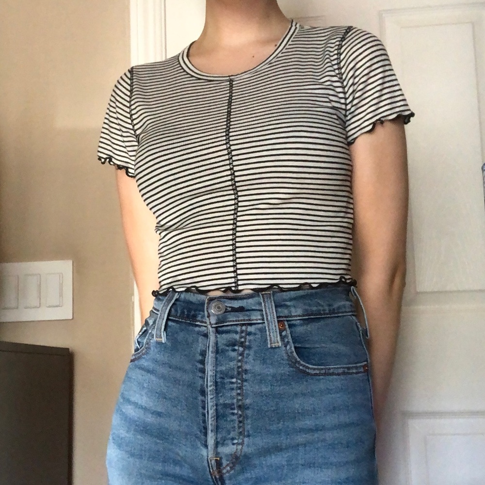 Striped Crop Top